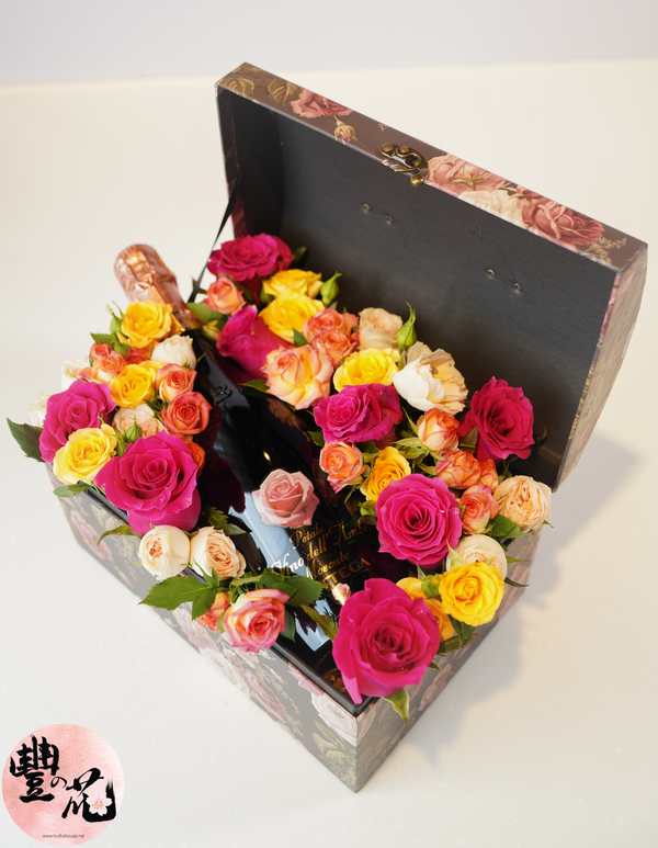 【豐の花🌹】黑鑽寶石玫瑰氣泡酒禮盒